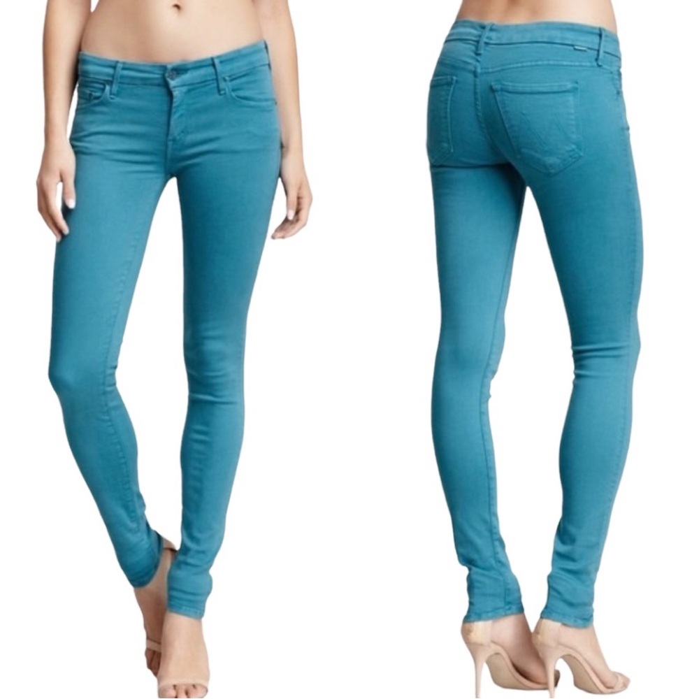 MOTHER The Looker 5-Pocket
Skinny Jean in Dye-Be-Teal